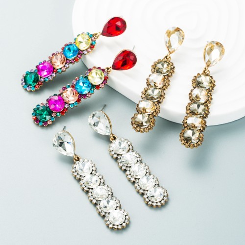 Fashion Jewelry Rhinestone Earrings For Women YWHME-933