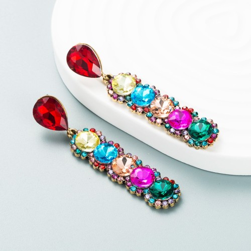 Fashion Jewelry Rhinestone Earrings For Women YWHME-933