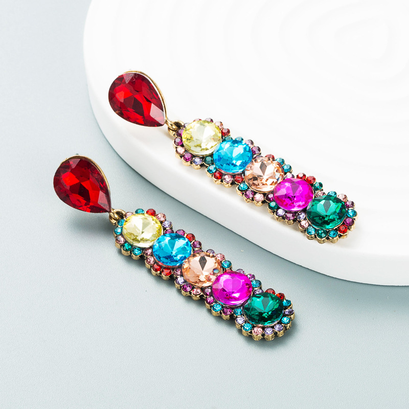 Fashion Jewelry Rhinestone Earrings For Women YWHME-933 