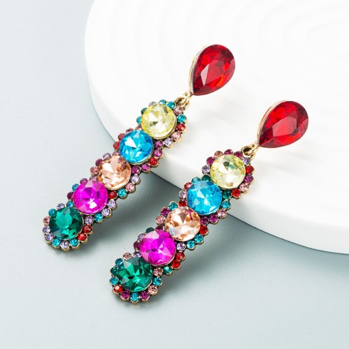 Fashion Jewelry Rhinestone Earrings For Women YWHME-933