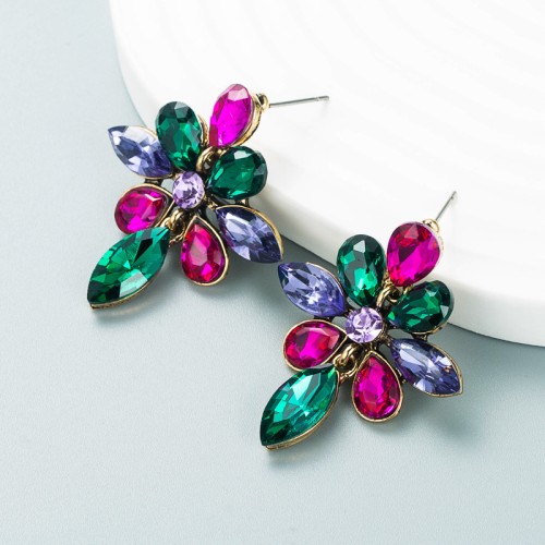 Fashion Jewelry Rhinestone Earrings For Women YWHME-935