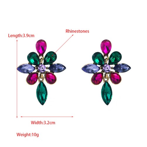 Fashion Jewelry Rhinestone Earrings For Women YWHME-935