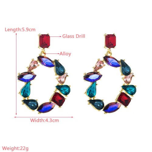 Fashion Jewelry Rhinestone Earrings For Women YWHME-936