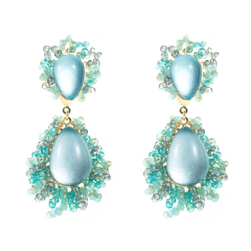 Fashion Jewelry Rhinestone Earrings For Women YWHME-938