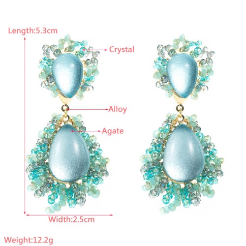 Fashion Jewelry Rhinestone Earrings For Women YWHME-938