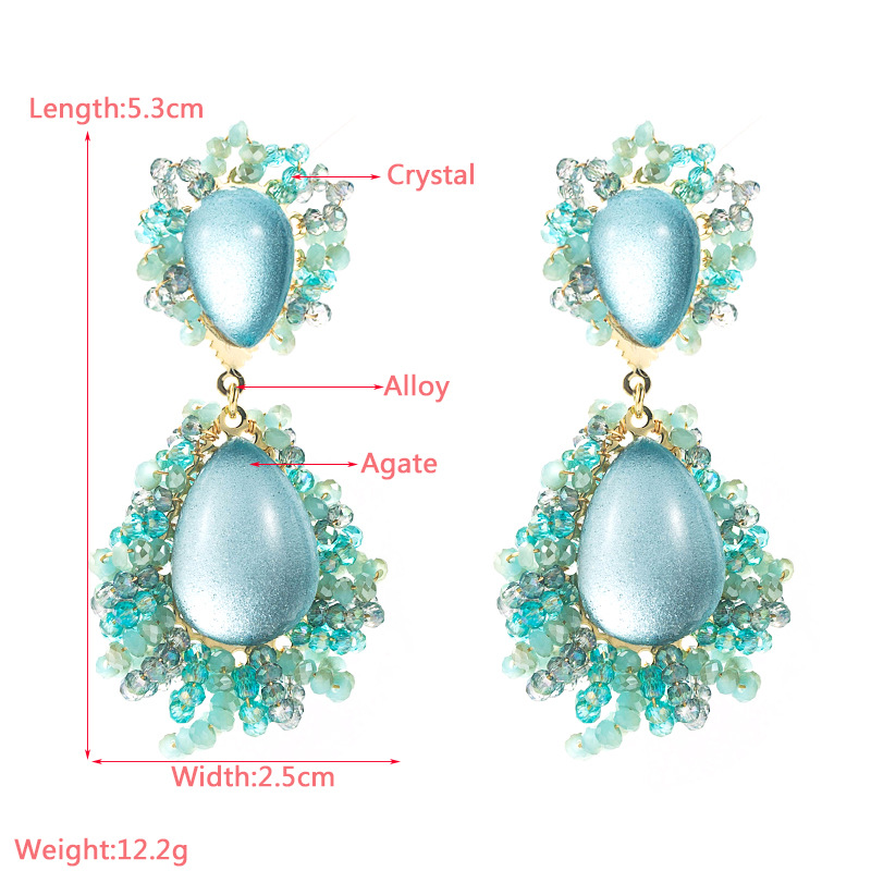 Fashion Jewelry Rhinestone Earrings For Women YWHME-938 