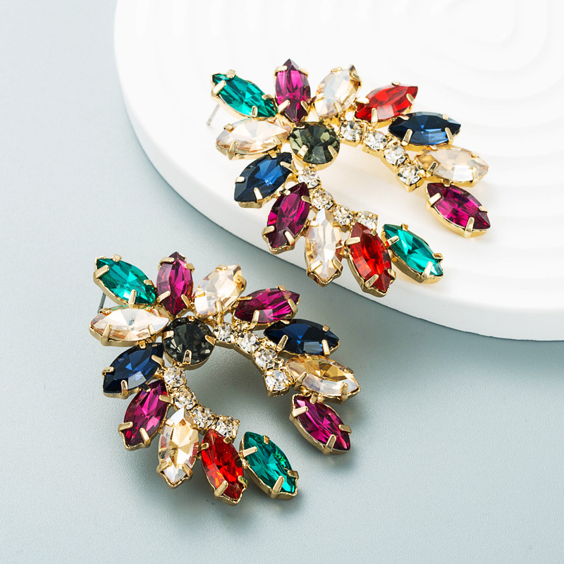 Fashion Jewelry Rhinestone Earrings For Women YWHME-939 