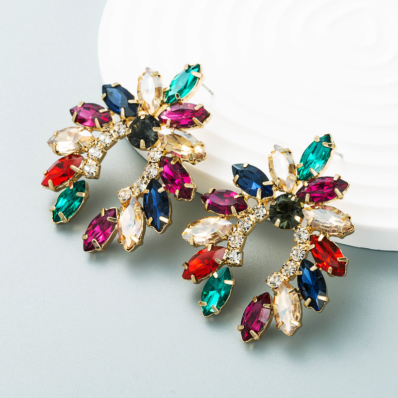 Fashion Jewelry Rhinestone Earrings For Women YWHME-939 