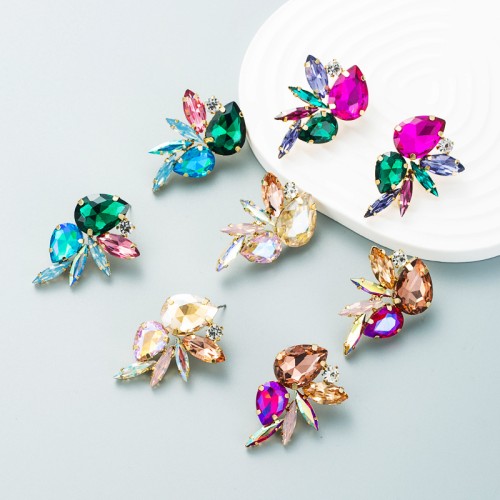 Fashion Jewelry Rhinestone Earrings For Women YWHME-940