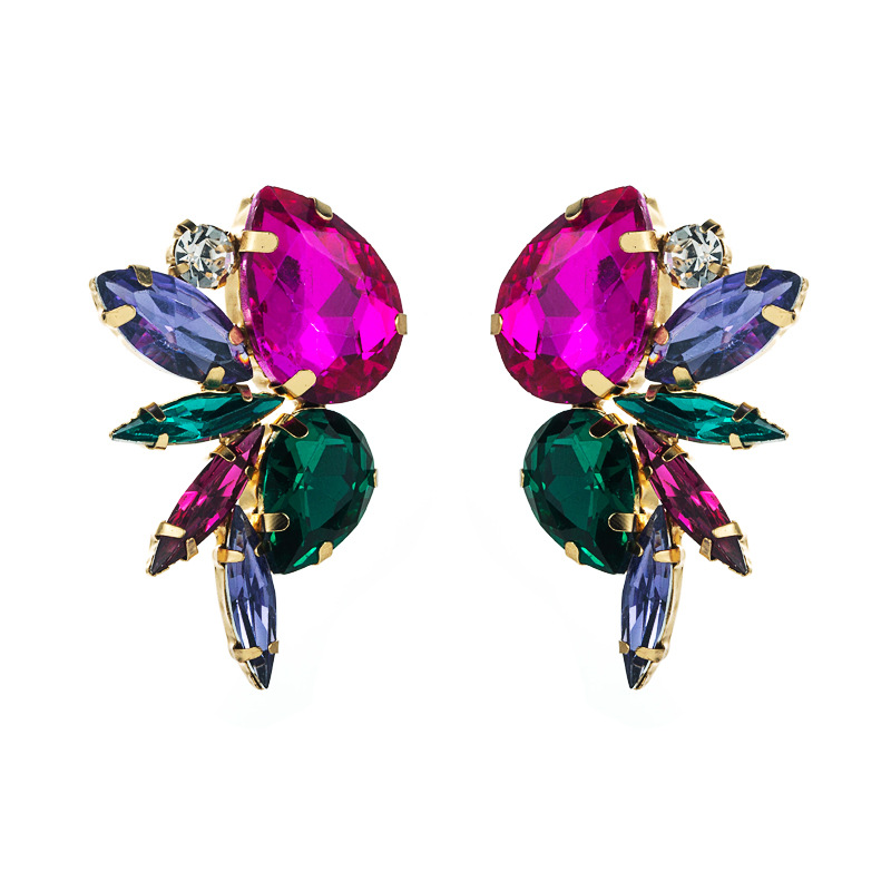 Fashion Jewelry Rhinestone Earrings For Women YWHME-940 