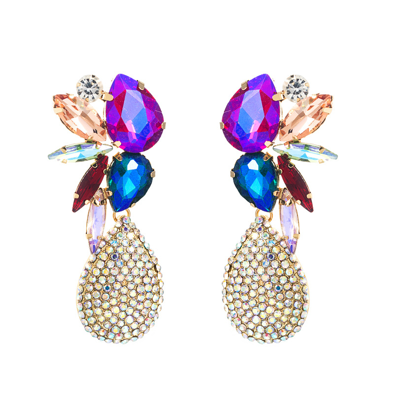 Fashion Jewelry Rhinestone Earrings For Women YWHME-946 