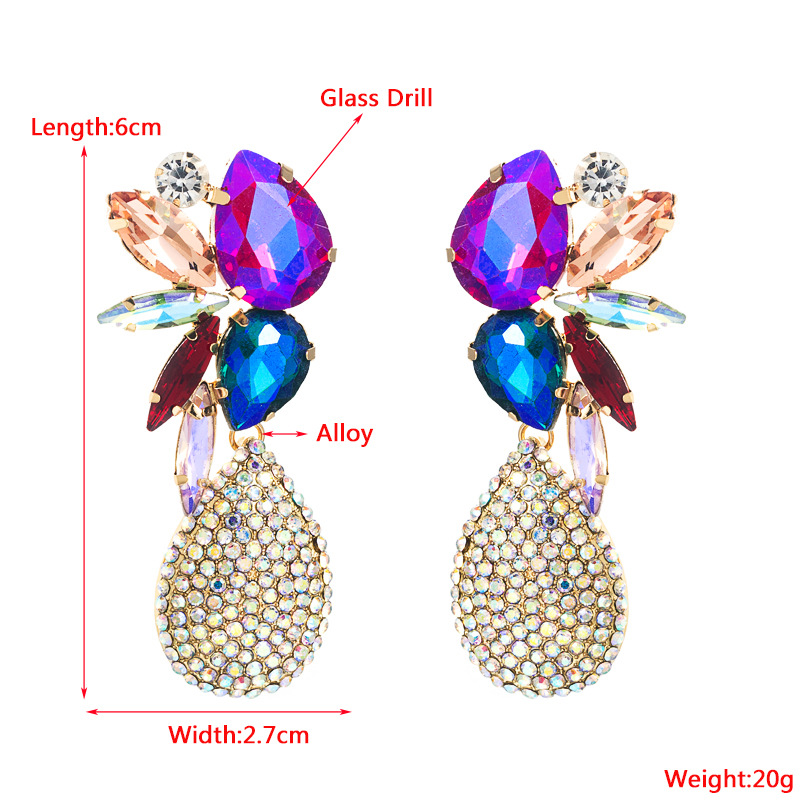 Fashion Jewelry Rhinestone Earrings For Women YWHME-946 