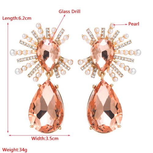 Fashion Jewelry Rhinestone Earrings For Women YWHME-947