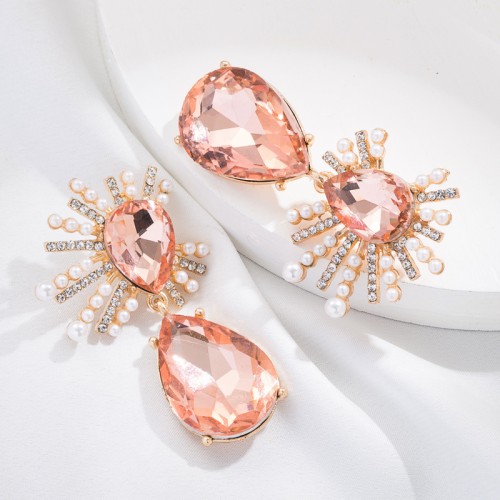 Fashion Jewelry Rhinestone Earrings For Women YWHME-947