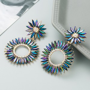 Fashion Jewelry Rhinestone Earrings For Women YWHME-950 