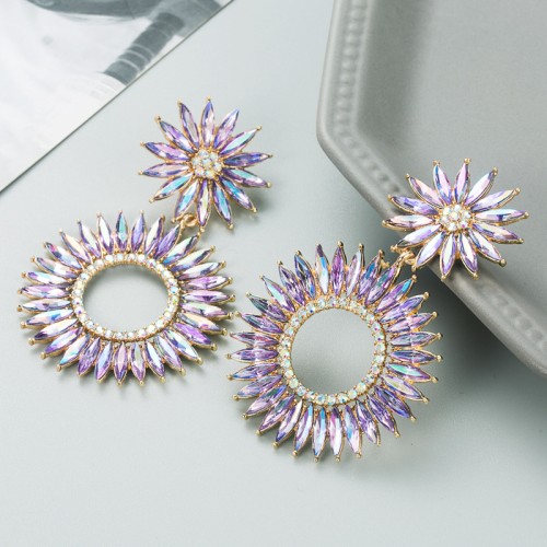 Fashion Jewelry Rhinestone Earrings For Women YWHME-950