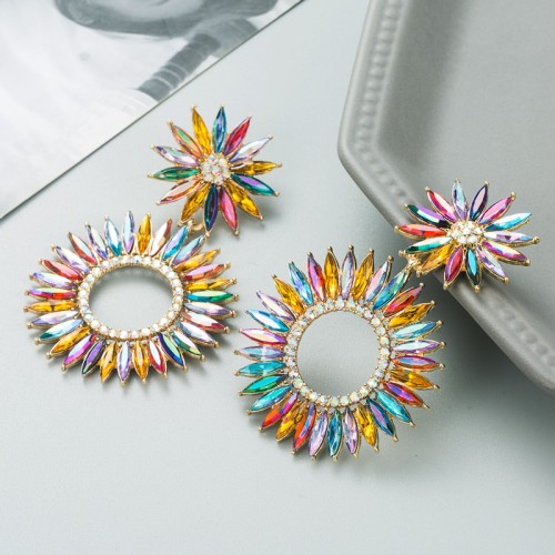 Fashion Jewelry Rhinestone Earrings For Women YWHME-950