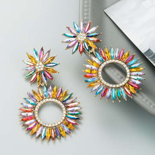 Fashion Jewelry Rhinestone Earrings For Women YWHME-950