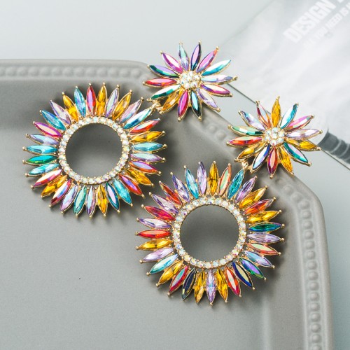 Fashion Jewelry Rhinestone Earrings For Women YWHME-950