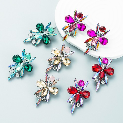 Fashion Jewelry Rhinestone Earrings For Women YWHME-952