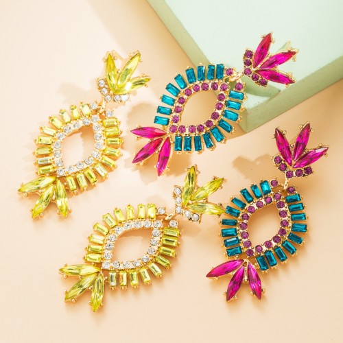 Fashion Jewelry Rhinestone Earrings For Women YWHME-953