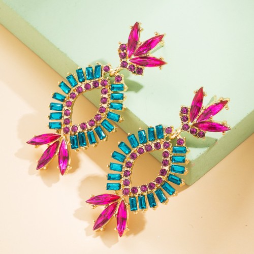 Fashion Jewelry Rhinestone Earrings For Women YWHME-953