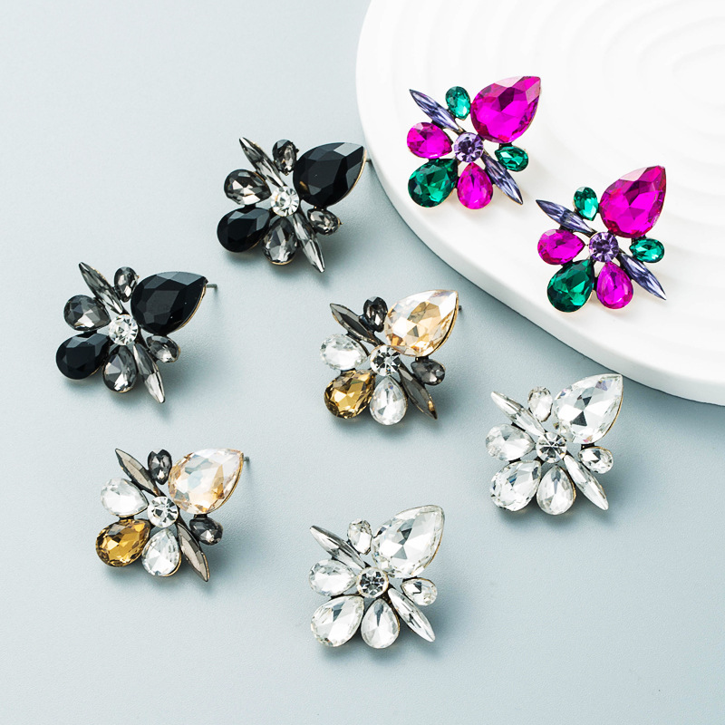 Fashion Jewelry Rhinestone Earrings For Women YWHME-955