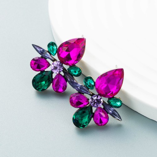 Fashion Jewelry Rhinestone Earrings For Women YWHME-955