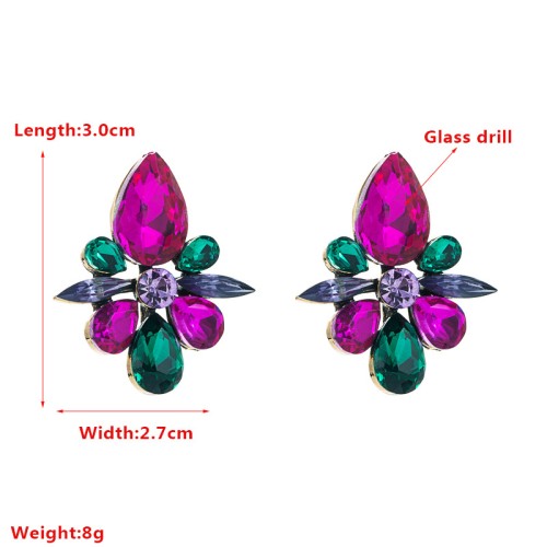 Fashion Jewelry Rhinestone Earrings For Women YWHME-955