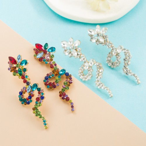 Fashion Jewelry Rhinestone Earrings For Women YWHME-956