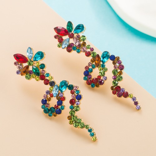 Fashion Jewelry Rhinestone Earrings For Women YWHME-956