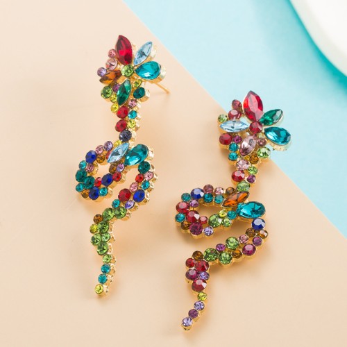 Fashion Jewelry Rhinestone Earrings For Women YWHME-956