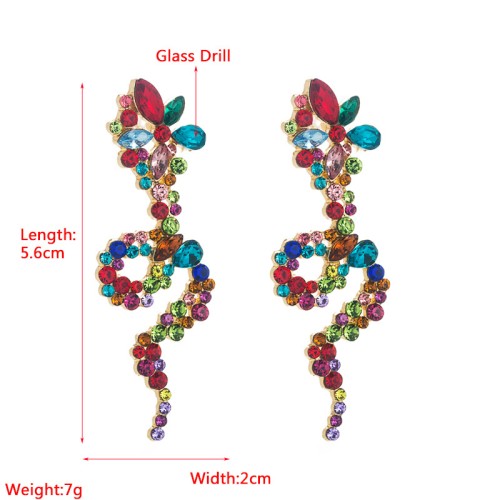 Fashion Jewelry Rhinestone Earrings For Women YWHME-956