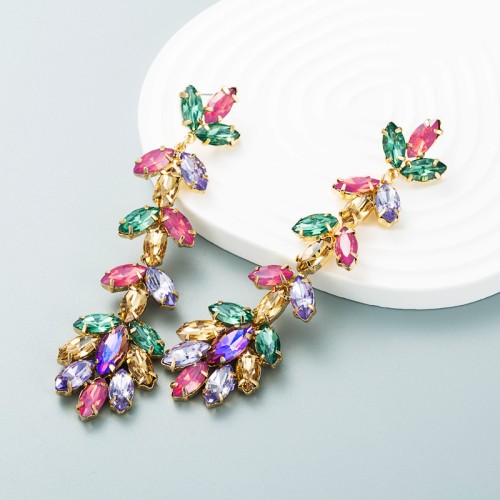 Fashion Jewelry Rhinestone Earrings For Women YWHME-957