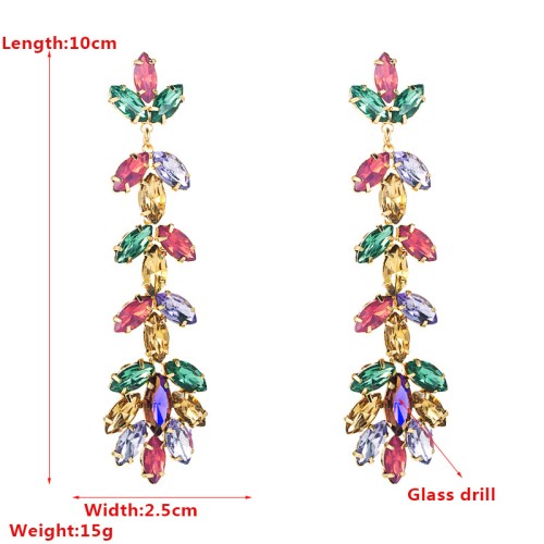 Fashion Jewelry Rhinestone Earrings For Women YWHME-957