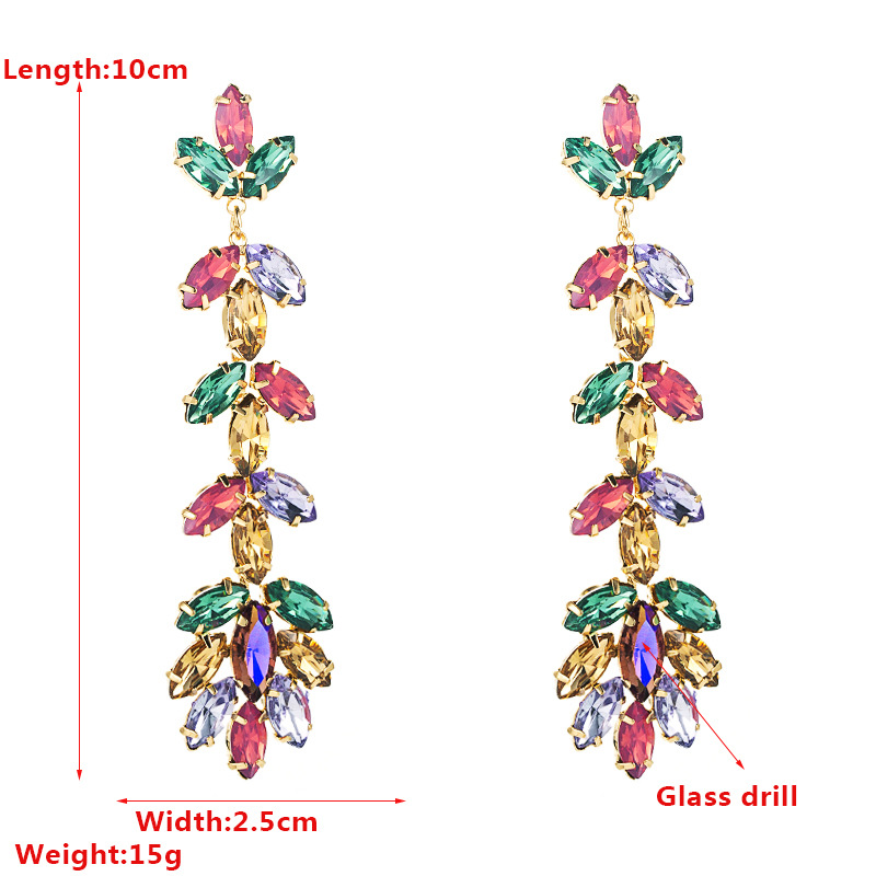 Fashion Jewelry Rhinestone Earrings For Women YWHME-957 