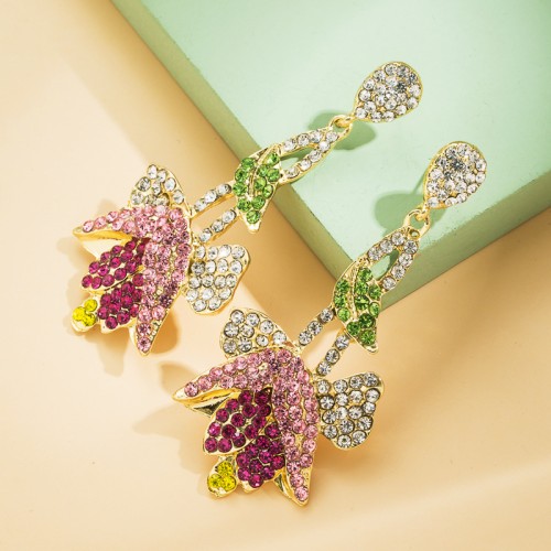 Fashion Jewelry Rhinestone Earrings For Women YWHME-958