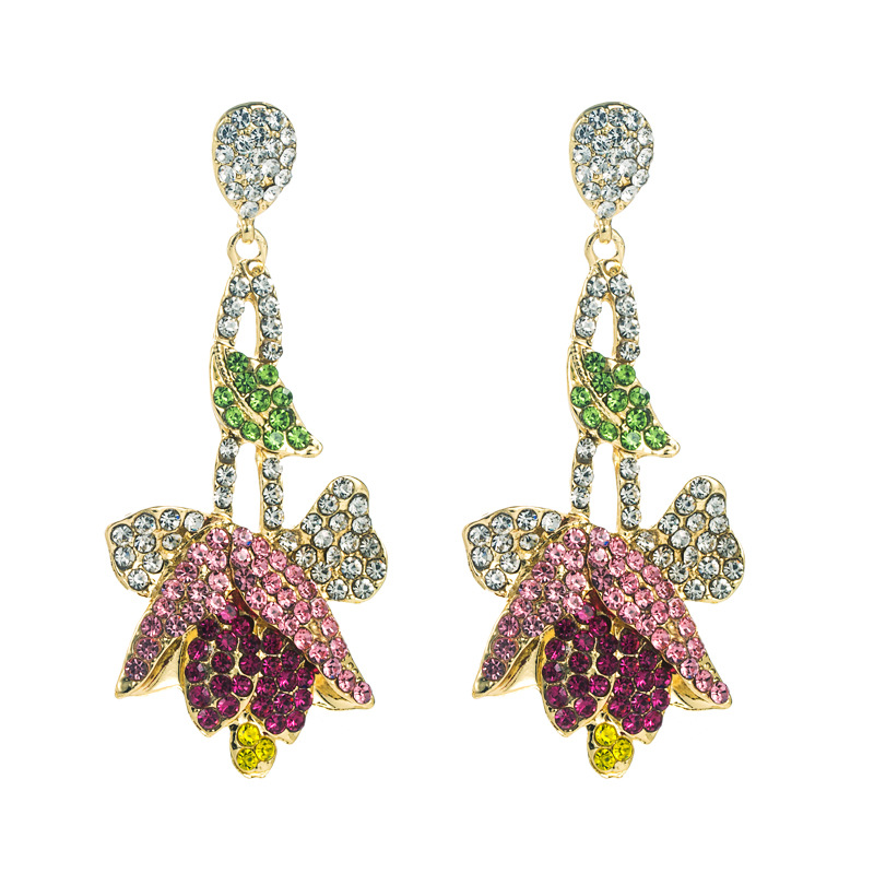 Fashion Jewelry Rhinestone Earrings For Women YWHME-958 