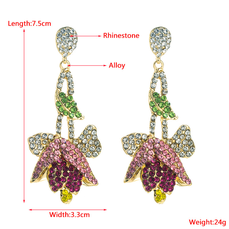 Fashion Jewelry Rhinestone Earrings For Women YWHME-958 