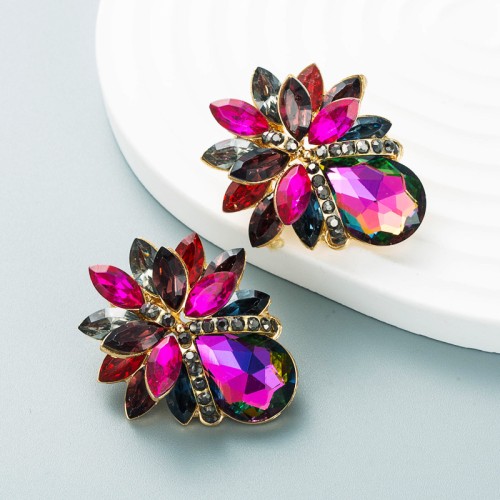 Fashion Jewelry Rhinestone Earrings For Women YWHME-959