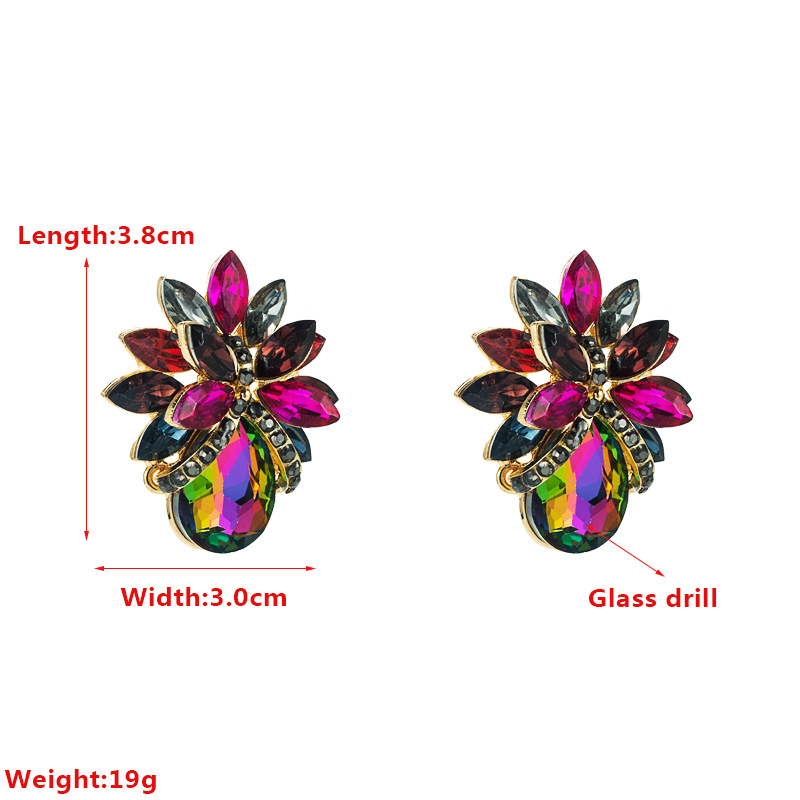 Fashion Jewelry Rhinestone Earrings For Women YWHME-959 