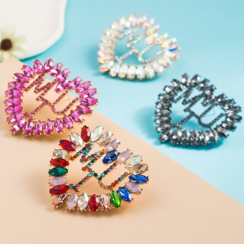 Fashion Jewelry Rhinestone Earrings For Women YWHME-961