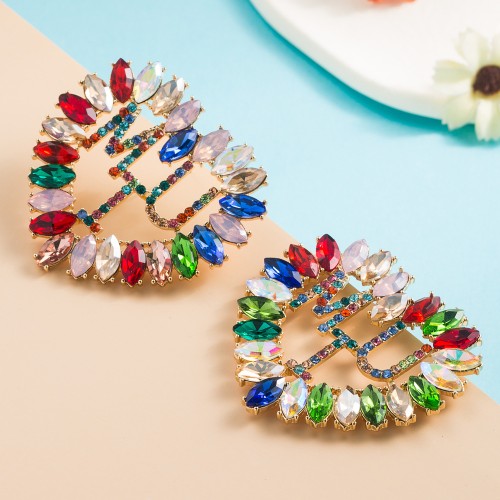 Fashion Jewelry Rhinestone Earrings For Women YWHME-961