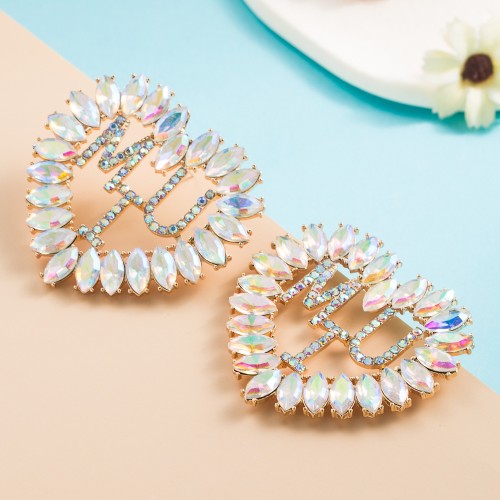 Fashion Jewelry Rhinestone Earrings For Women YWHME-961