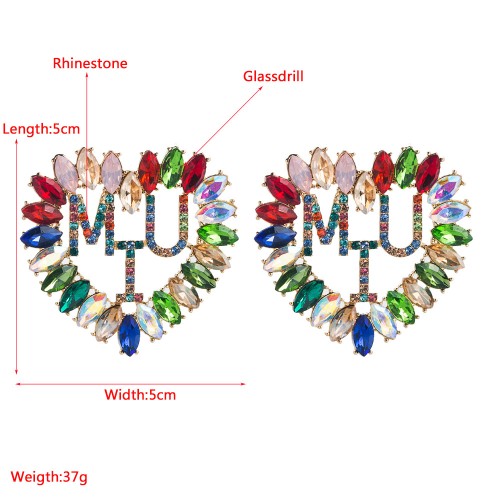 Fashion Jewelry Rhinestone Earrings For Women YWHME-961