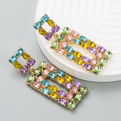 Fashion Jewelry Rhinestone Earrings For Women YWHME-964