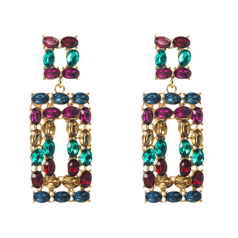 Fashion Jewelry Rhinestone Earrings For Women YWHME-964 