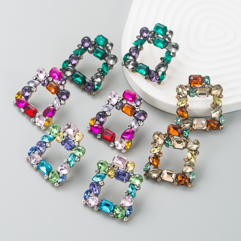 Fashion Jewelry Rhinestone Earrings For Women YWHME-965 