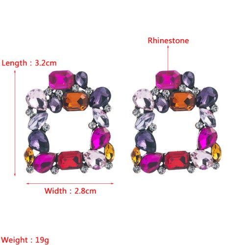 Fashion Jewelry Rhinestone Earrings For Women YWHME-965