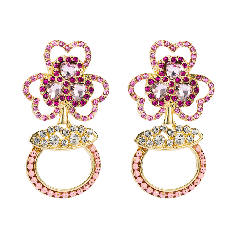 Fashion Jewelry Rhinestone Earrings For Women YWHME-969 